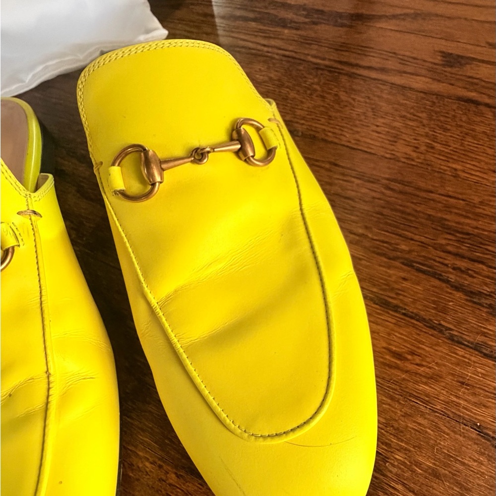 Gucci Princetown Horsebit Mules — Neon Yellow Fluo - Picture 3 of 10